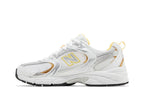 New Balance 530 White Vibrant Apricot Silver Metallic