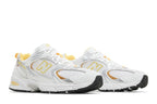 New Balance 530 White Vibrant Apricot Silver Metallic