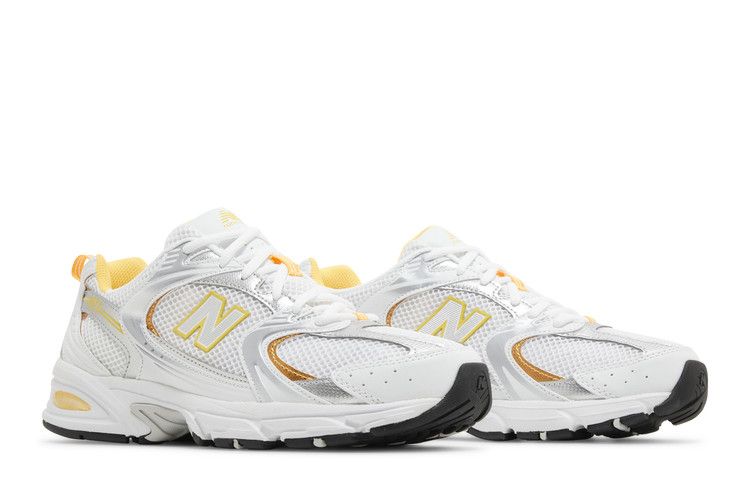 New Balance 530 White Vibrant Apricot Silver Metallic