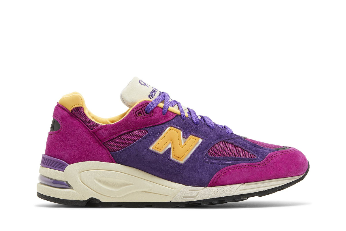 New Balance 990v2 Made in USA Teddy Santis Purple Yellow