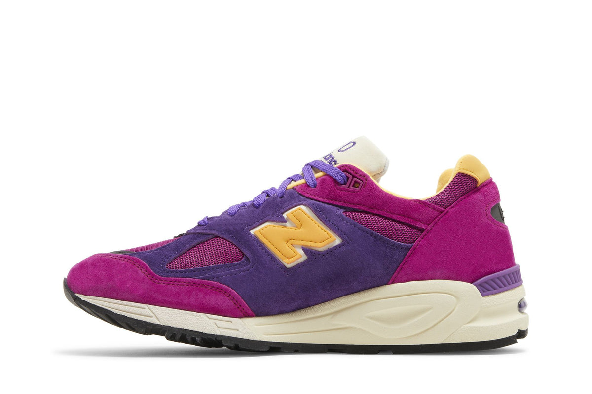New Balance 990v2 Made in USA Teddy Santis Purple Yellow
