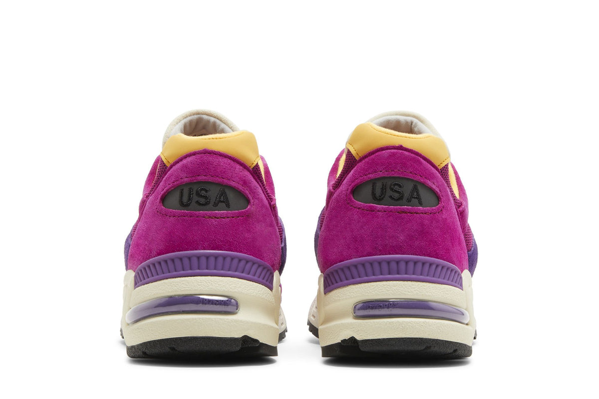 New Balance 990v2 Made in USA Teddy Santis Purple Yellow