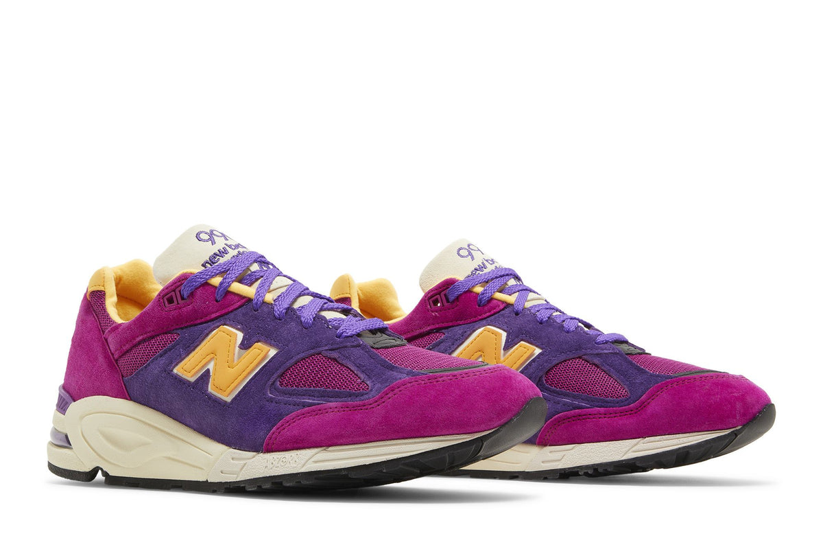 New Balance 990v2 Made in USA Teddy Santis Purple Yellow