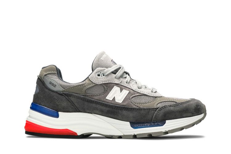 New Balance 992 Grey Blue Red