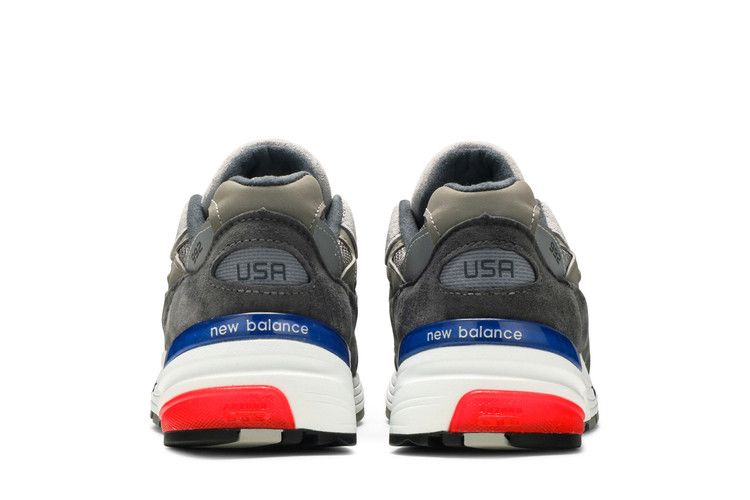 New Balance 992 Grey Blue Red