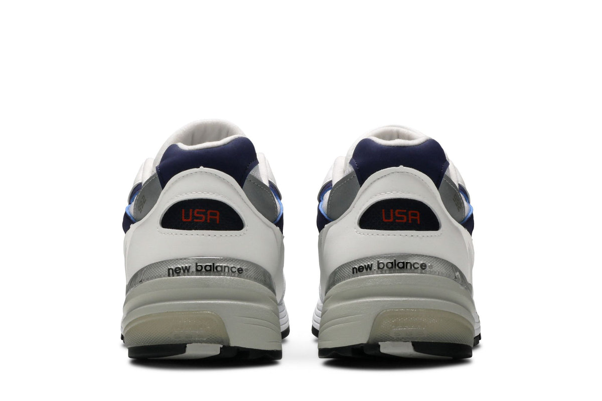 New Balance 992 White Navy