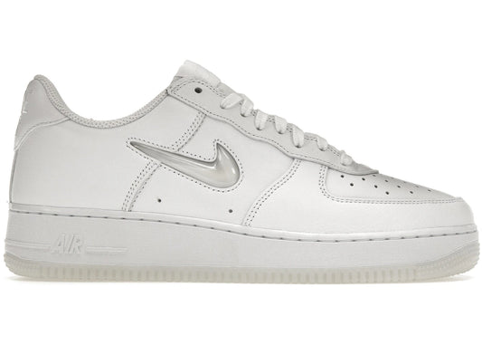 Nike Air Force 1 Low '07 Retro Color of the Month Jewel Swoosh Triple White - FN5924-100