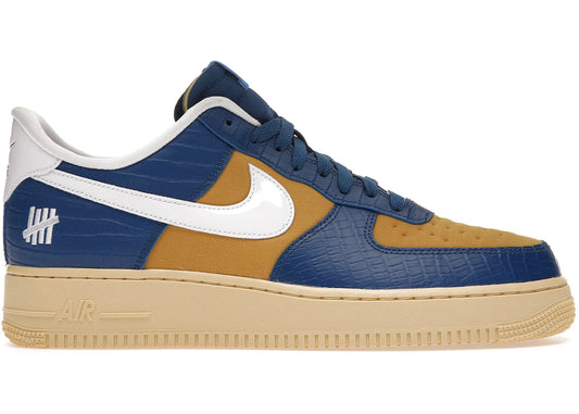 Nike Air Force 1 Low SP Undefeated 5 On It Blue Yellow Croc - DM8462-400