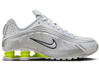 Nike Shox R4 White Metallic Silver Volt - AR3565-102