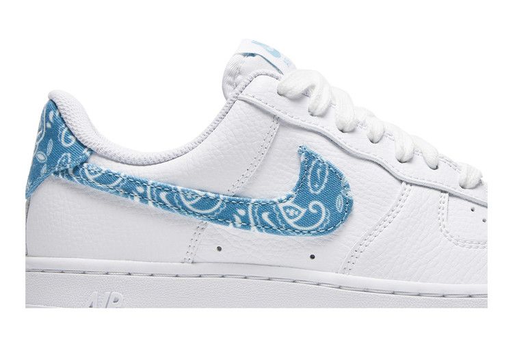 Nike Air Force 1 Low '07 Essential White Worn Blue Paisley
