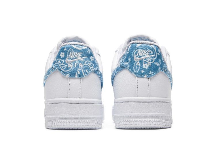 Nike Air Force 1 Low '07 Essential White Worn Blue Paisley