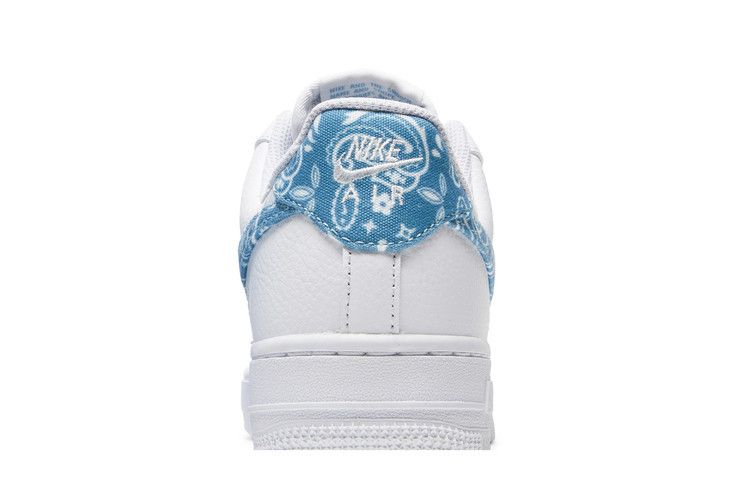 Nike Air Force 1 Low '07 Essential White Worn Blue Paisley