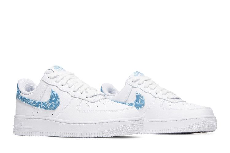 Nike Air Force 1 Low '07 Essential White Worn Blue Paisley