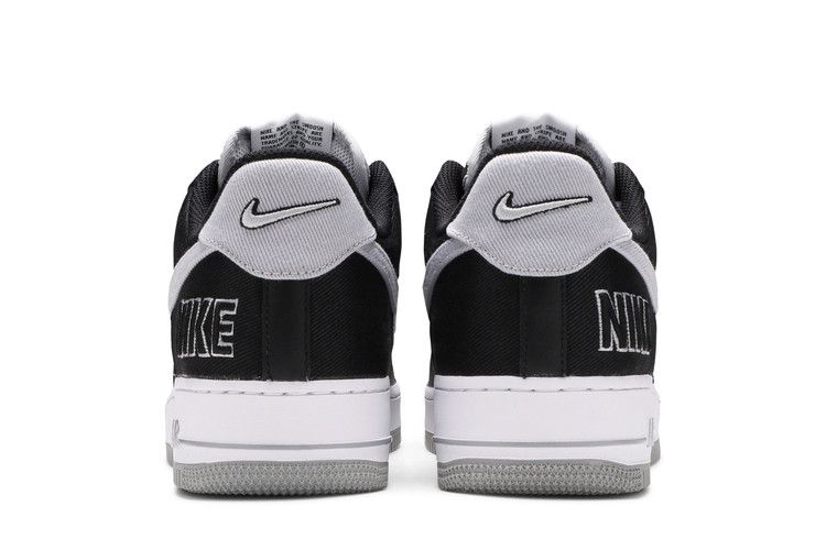 Nike Air Force 1 Low 07 LV8 EMB Black Silver