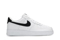 Nike Air Force 1 Low '07 White Black Pebbled Leather