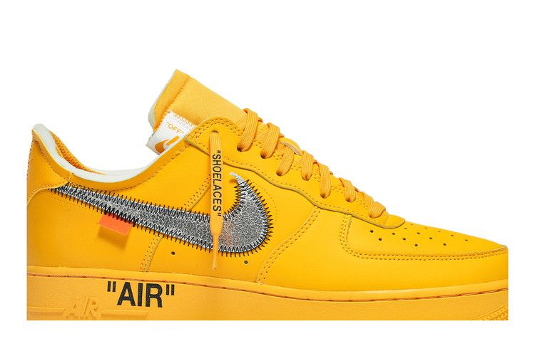 Nike Air Force 1 Low Off-White University Gold Metallic Silver