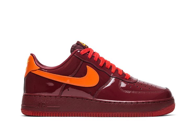 Nike Air Force 1 Low Patent Leather Dark Team Red Safety Orange