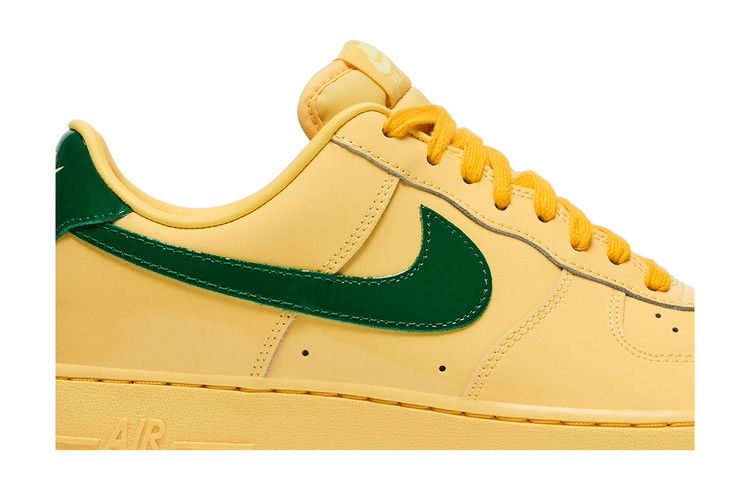 Nike Air Force 1 Low Patent Leather Topaz Gold Pine Green