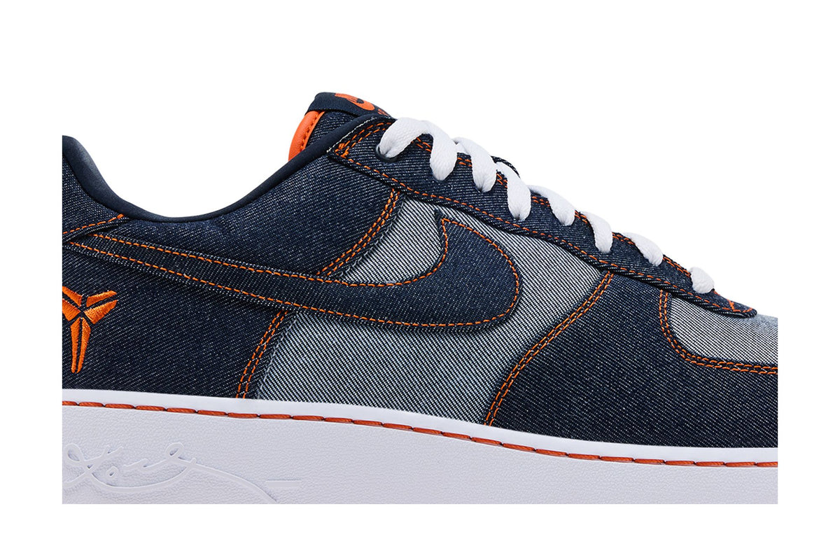 Nike Air Force 1 Low Protro Kobe Bryant Denim Obsidian Safety Orange