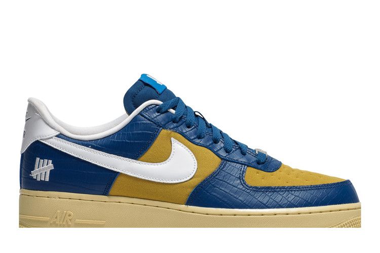Nike Air Force 1 Low SP Undefeated 5 On It Blue Yellow Croc