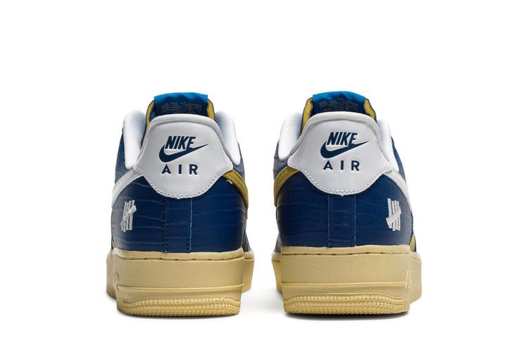 Nike Air Force 1 Low SP Undefeated 5 On It Blue Yellow Croc