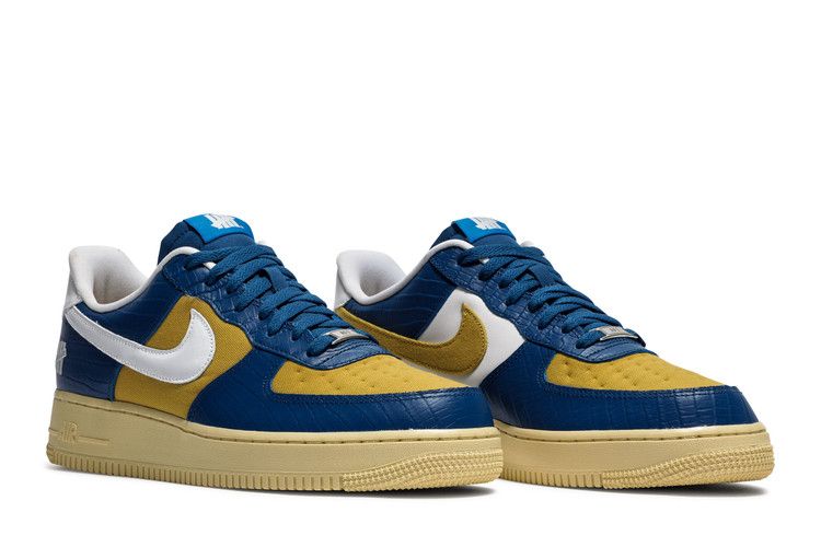Nike Air Force 1 Low SP Undefeated 5 On It Blue Yellow Croc