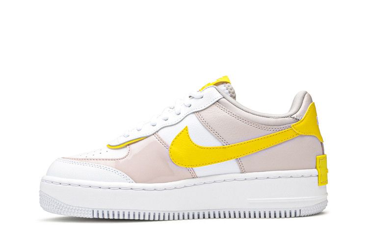 Nike Air Force 1 Low Shadow White Barely Rose Speed Yellow