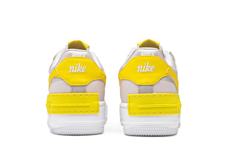 Nike Air Force 1 Low Shadow White Barely Rose Speed Yellow
