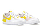Nike Air Force 1 Low Shadow White Barely Rose Speed Yellow