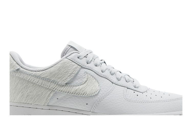Nike Air Force 1 Low White Pony Hair Heel