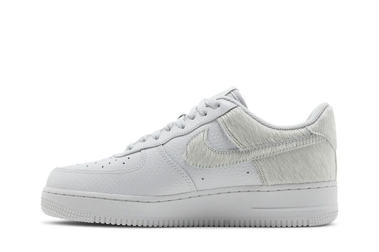Nike Air Force 1 Low White Pony Hair Heel