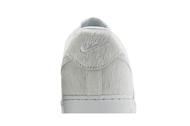 Nike Air Force 1 Low White Pony Hair Heel