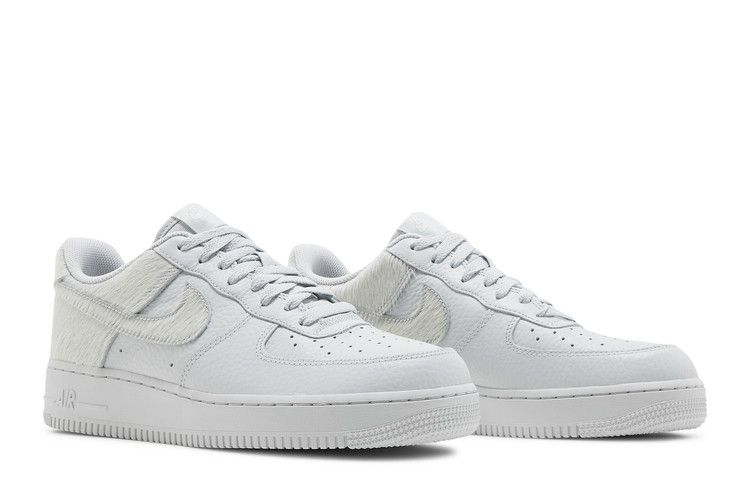 Nike Air Force 1 Low White Pony Hair Heel