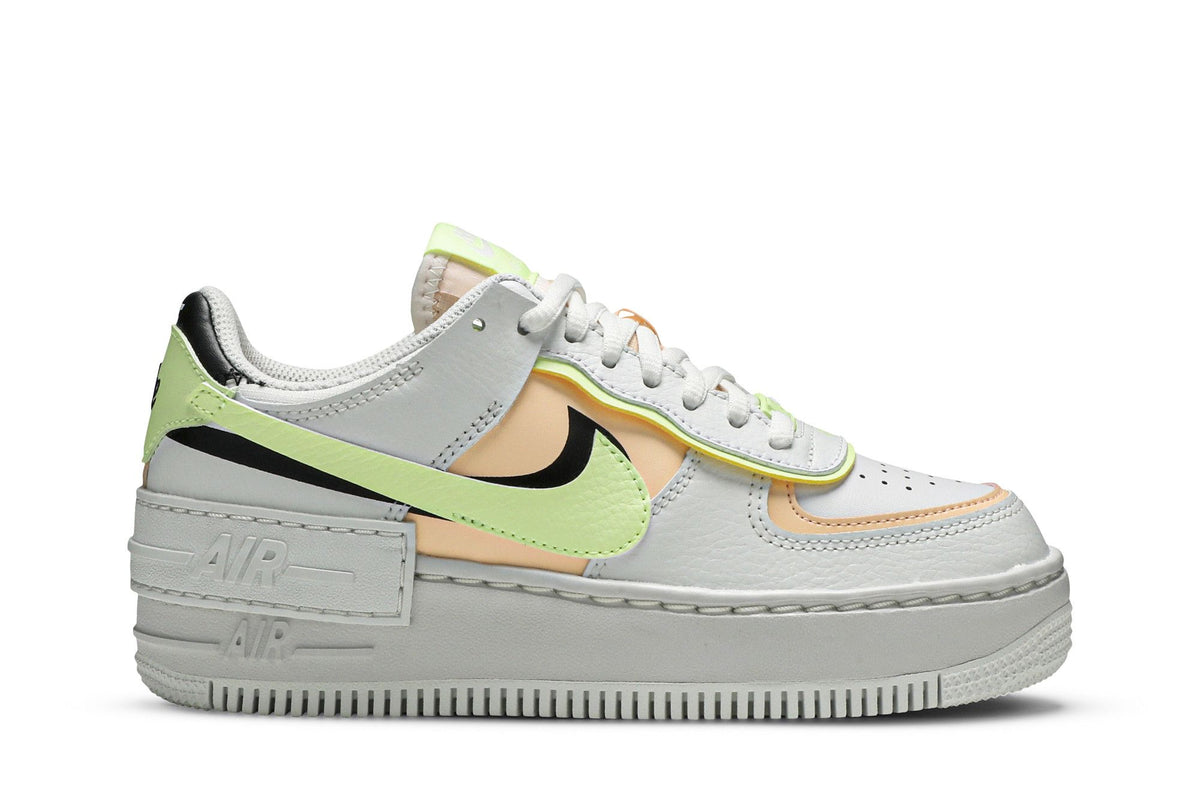Nike Air Force 1 Shadow Summit White Barely Volt Crimson Tint
