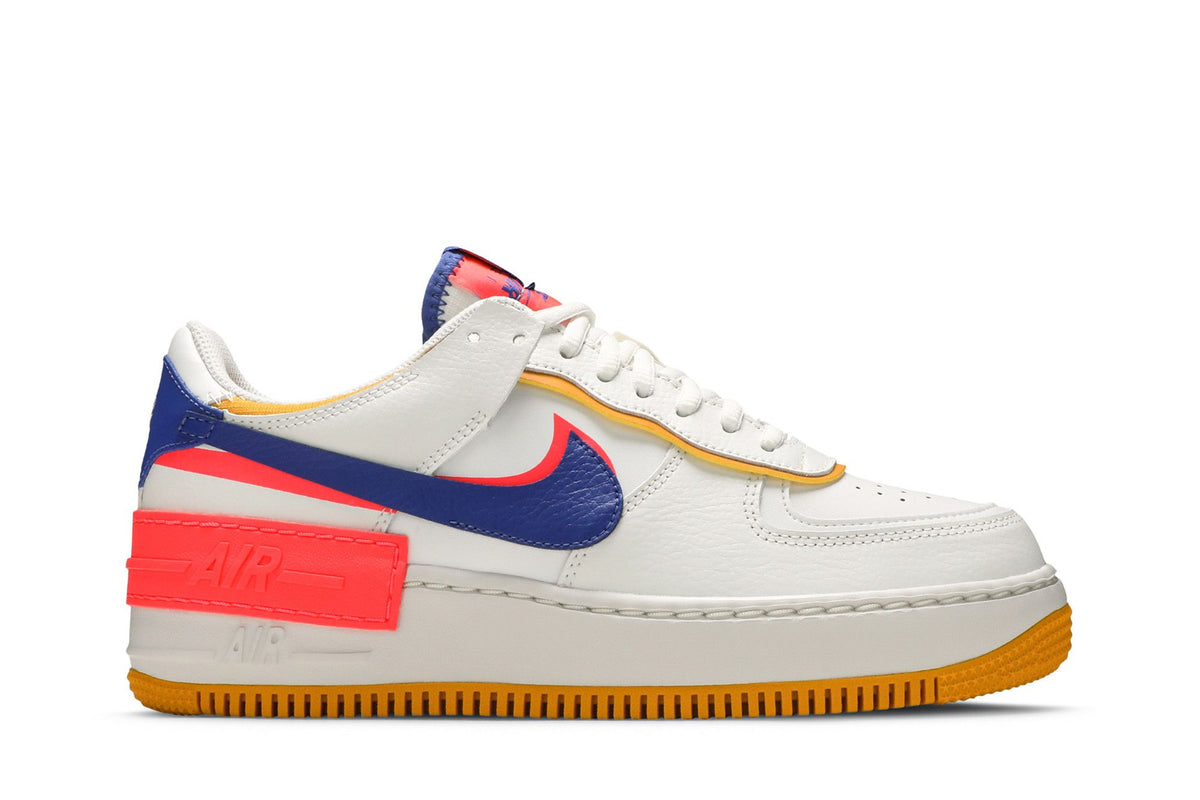 Nike Air Force 1 Shadow White Flash Crimson Astronomy Blue