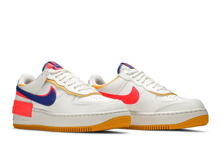 Nike Air Force 1 Shadow White Flash Crimson Astronomy Blue
