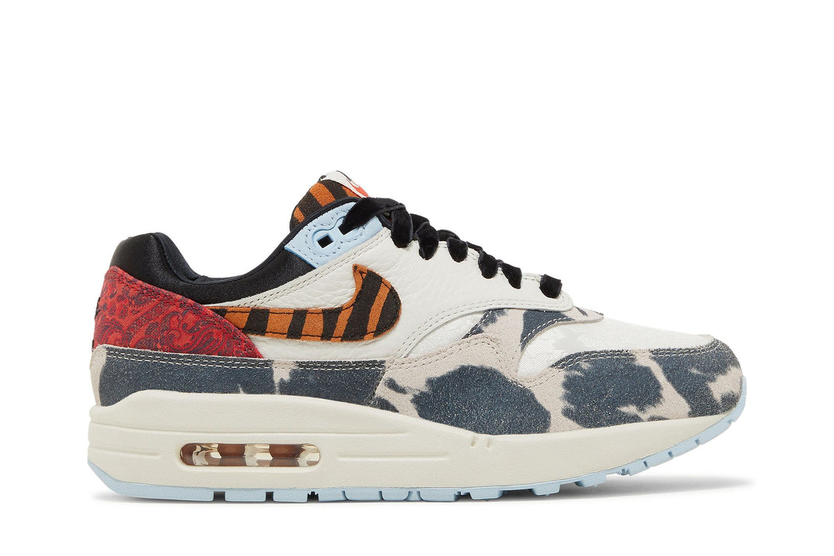 Nike Air Max 1 '87 Tiger Swoosh Cow Print