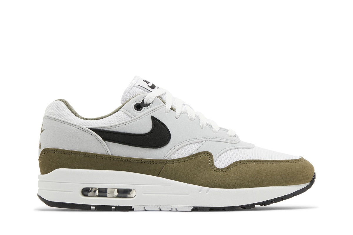 Nike Air Max 1 White Black Medium Olive