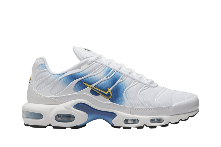 Nike Air Max Plus Spray Paint Swoosh White Blue