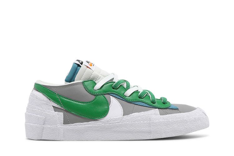 Nike Blazer Low Sacai Medium Grey Classic Green