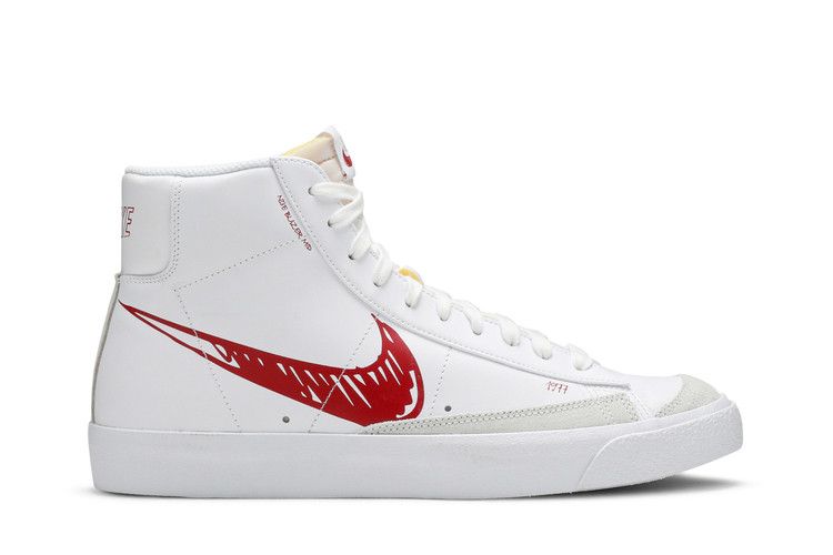 Nike Blazer Mid Sketch Red Swoosh