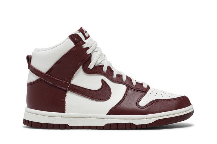 Nike Dunk High Sail Team Red