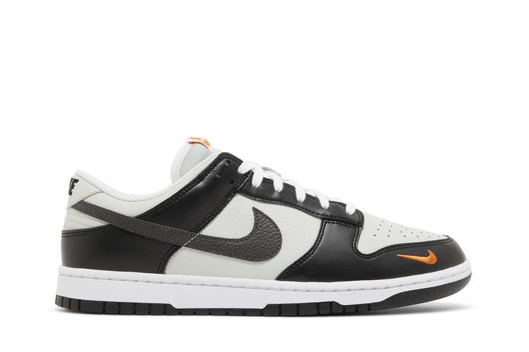 Nike Dunk Low Black Total Orange Mini Swoosh