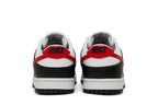 Nike Dunk Low Black White Red