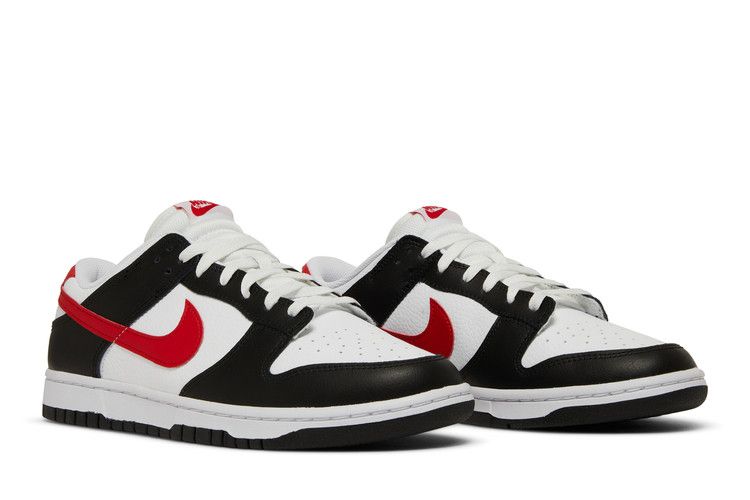 Nike Dunk Low Black White Red