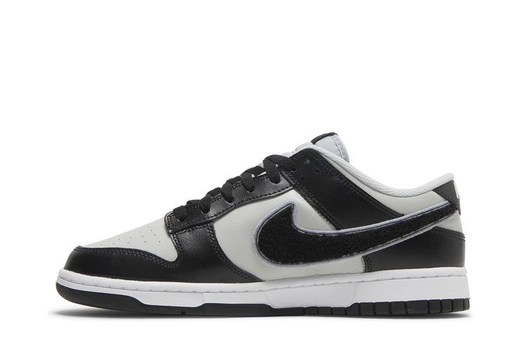 Nike Dunk Low Chenille Swoosh Grey Black