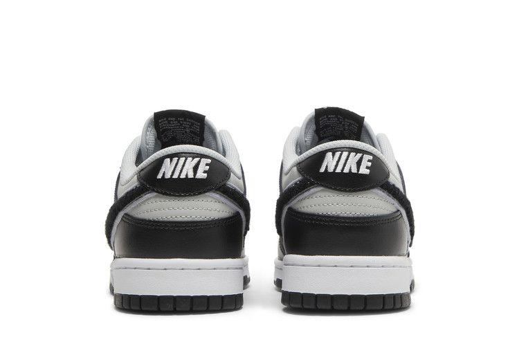 Nike Dunk Low Chenille Swoosh Grey Black