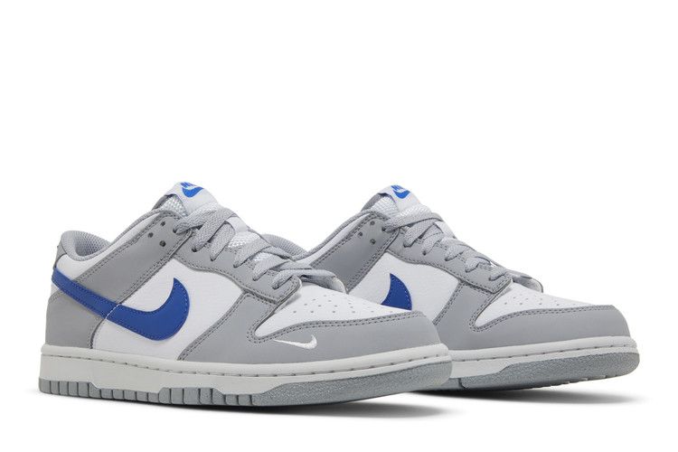 Nike Dunk Low Mini Swoosh Wolf Grey Game Royal