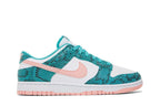 Nike Dunk Low Snakeskin Washed Teal Bleached Coral