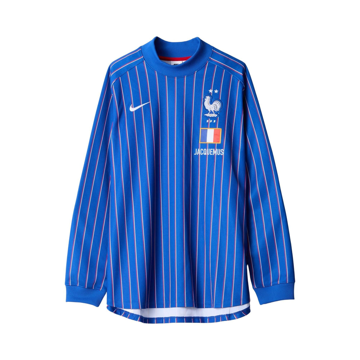 Maillot Jacquemus France manches longues Les Bleus bleu royal col montant